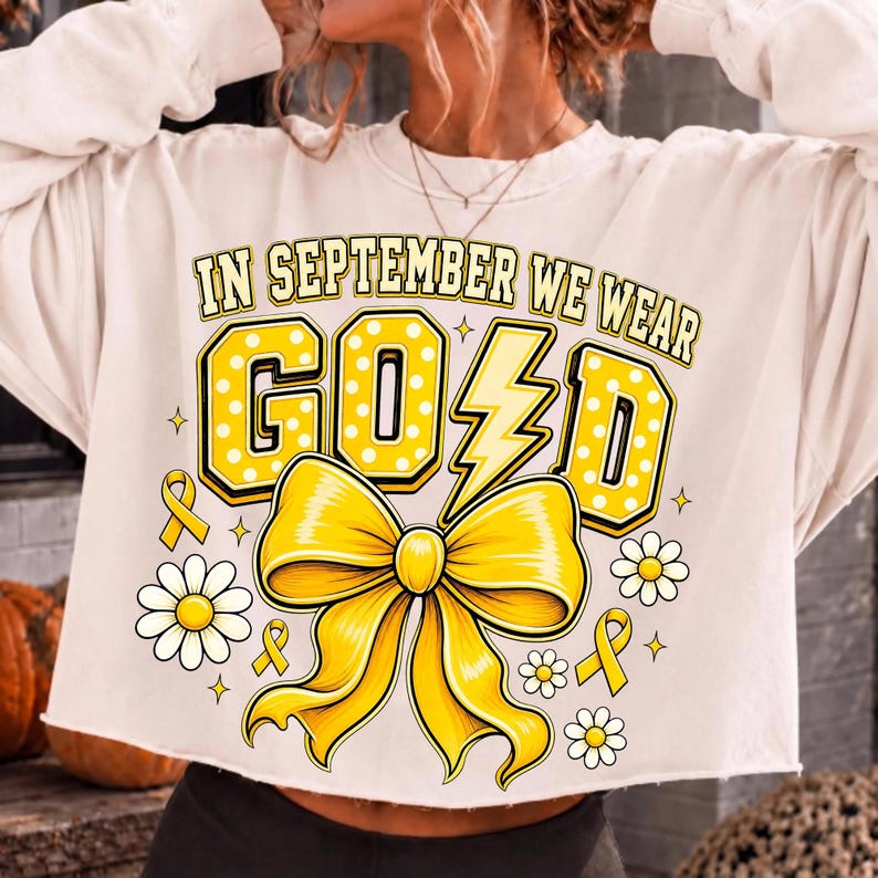 Close-up of Childhood Cancer Awareness Sublimation Art