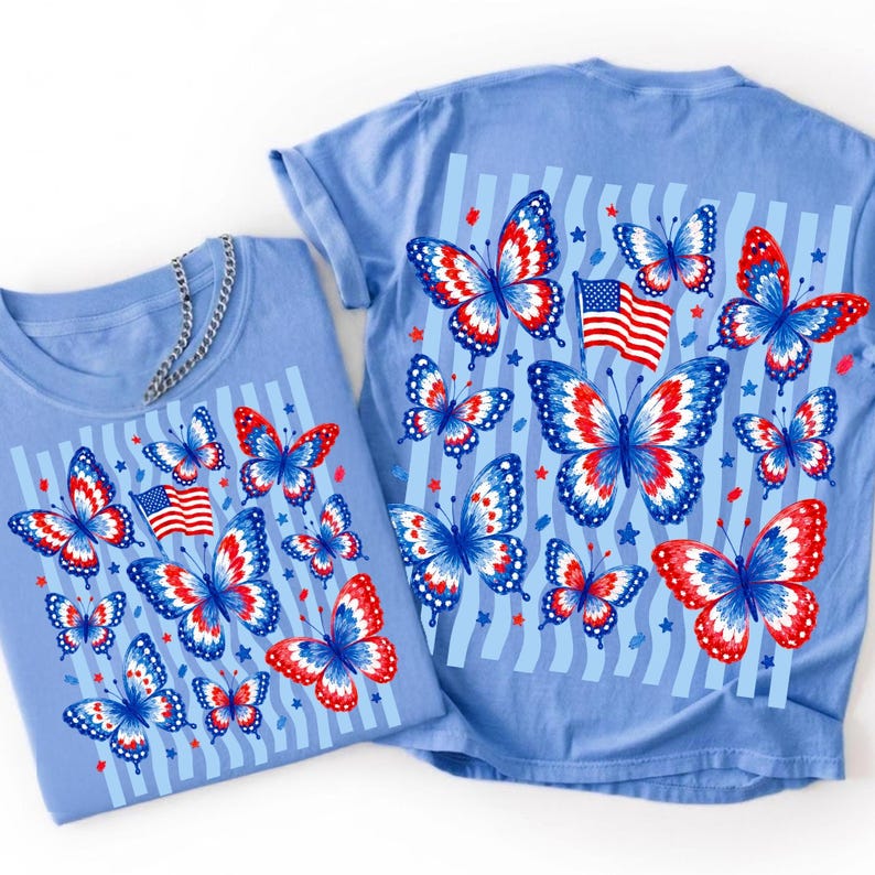 Patriotic Alphabet and Numbers PNG Bundle for DIY Crafters
