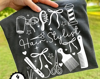 Hair Stylist SVG Design for Sublimation: Salon Pro Gift, Teacher Appreciation, Cricut & DTF Ready