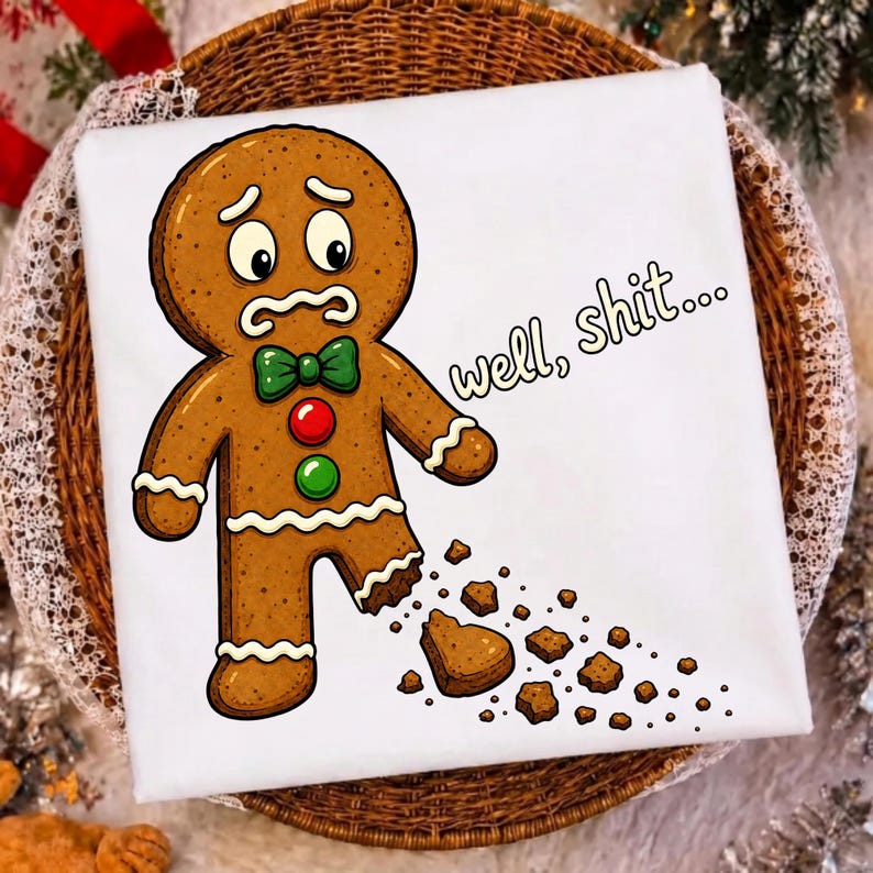 Funny Gingerbread Man Tumbler Sublimation Graphic