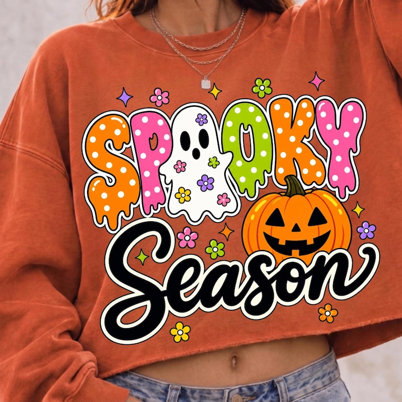 Retro Halloween Ghost Graphic File Close Up Detail