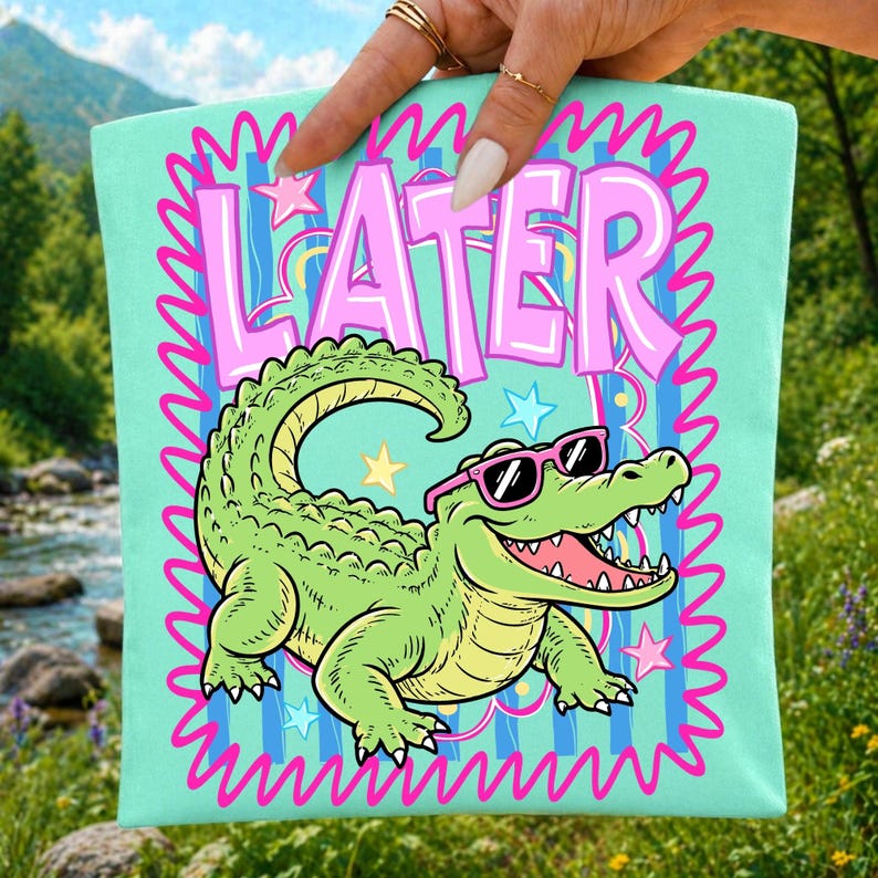 Trendy See You Later Alligator Clipart for Teacher Shirts