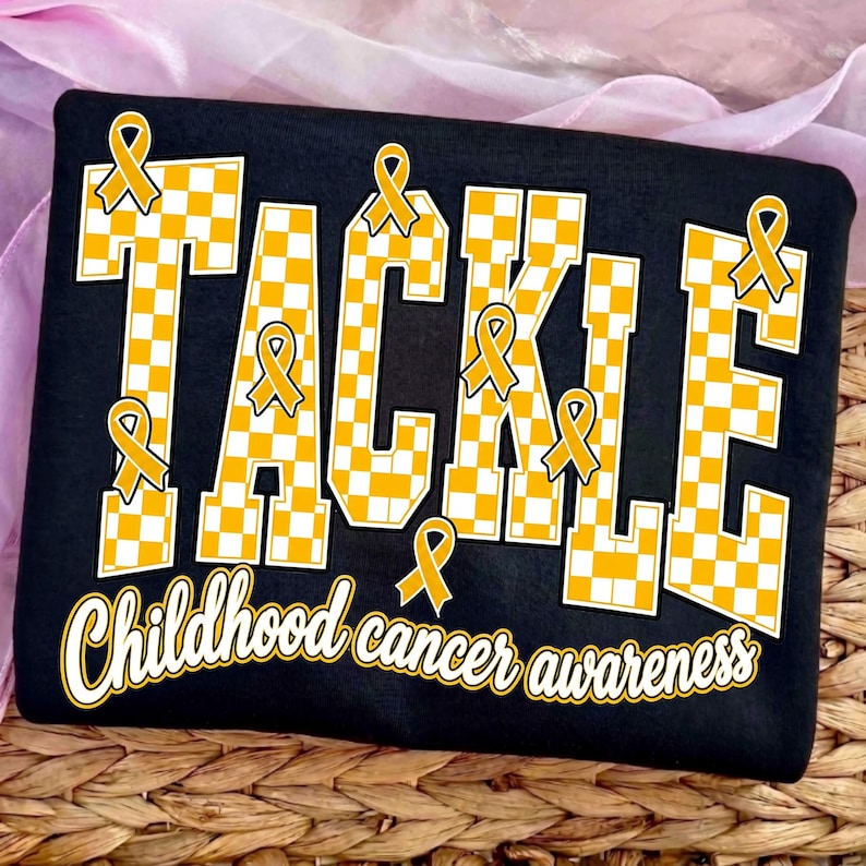 Tackle Childhood Cancer PNG Design
