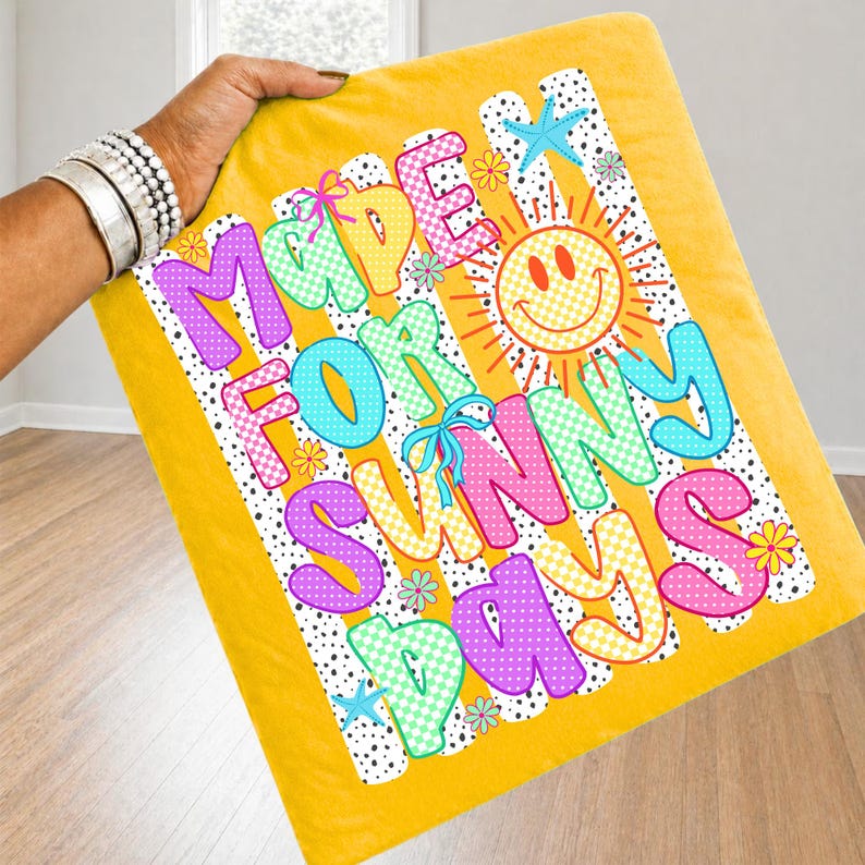 Retro Summer Vibes Sublimation Font Bundle with Bows