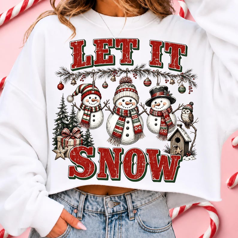 Snowman design on a festive holiday tote bag