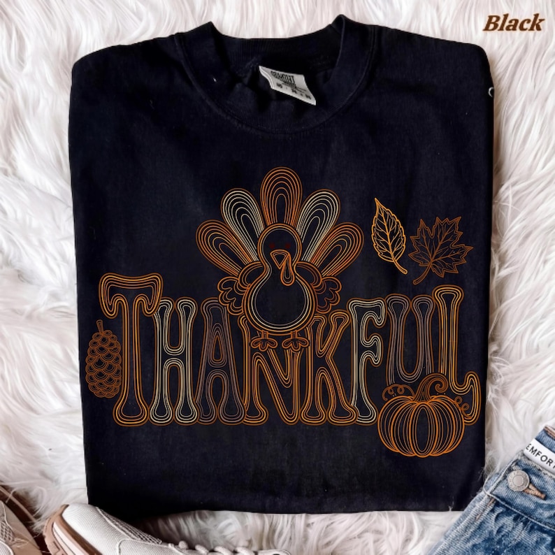 Preppy Coquette Thanksgiving Shirt Design Mockup