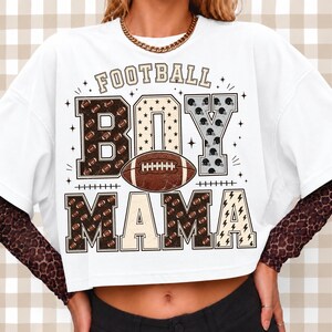 Fotbollspojkemamma PNG, sublimeringsdesign för fotbollsmamma, grafik för matchdagsportsmamma, digital nedladdning bild 5