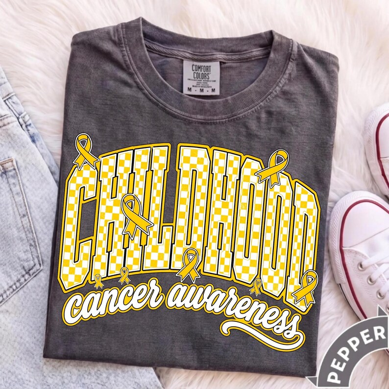 Childhood Cancer Awareness Design Printed on a Custom Tumbler