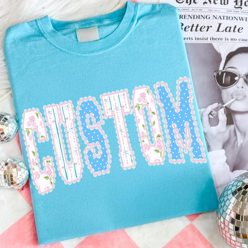 Image of Retro Floral Cutom Lace Summer Design Salty Beach Life PNG Distressed Cottagecore Neon Sunshine Lake River Vibe Popular DTF Sublimation