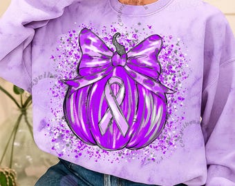 Purple Ribbon Kürbis PNG Clipart - Epilepsie, Alzheimer & Missbrauchsbewusstsein Herbst Sublimations Design