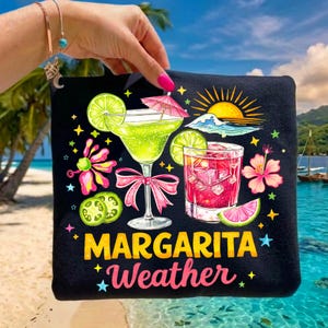 Summer Margarita Weather PNG Alphabet Bundle Preppy Brushstroke Aesthetic Sublimation Design Retro Beach Vibes PNG Trendy Summer Font PNG image 6