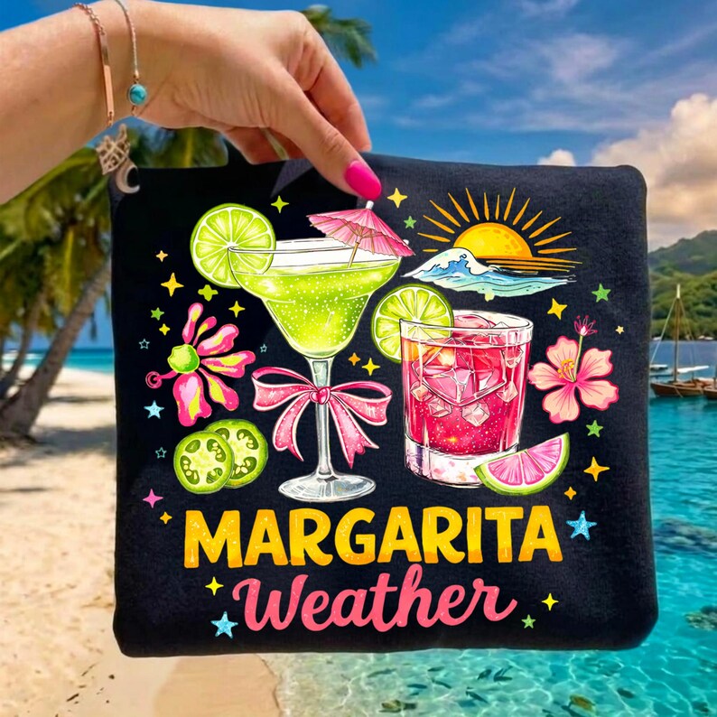 Summer Margarita Weather PNG Alphabet Bundle Preppy Brushstroke Aesthetic Sublimation Design Retro Beach Vibes PNG Trendy Summer Font PNG image 6