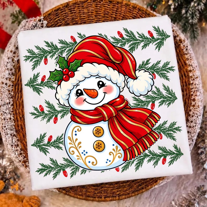 Holiday Tumbler with Snowman Sequin Design