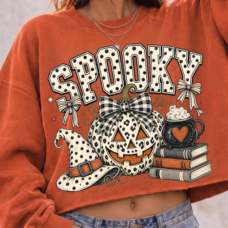 Halloween Sublimation PNG on a T-shirt