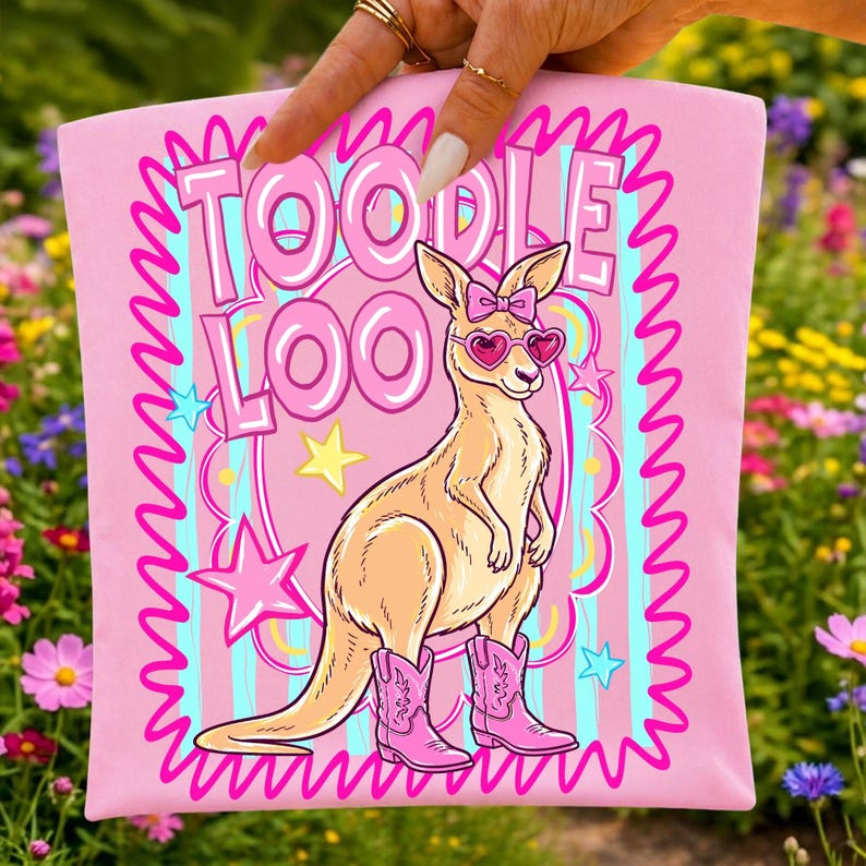 Close-up of Toodle Loo Kangaroo Clipart with High-Resolution Details