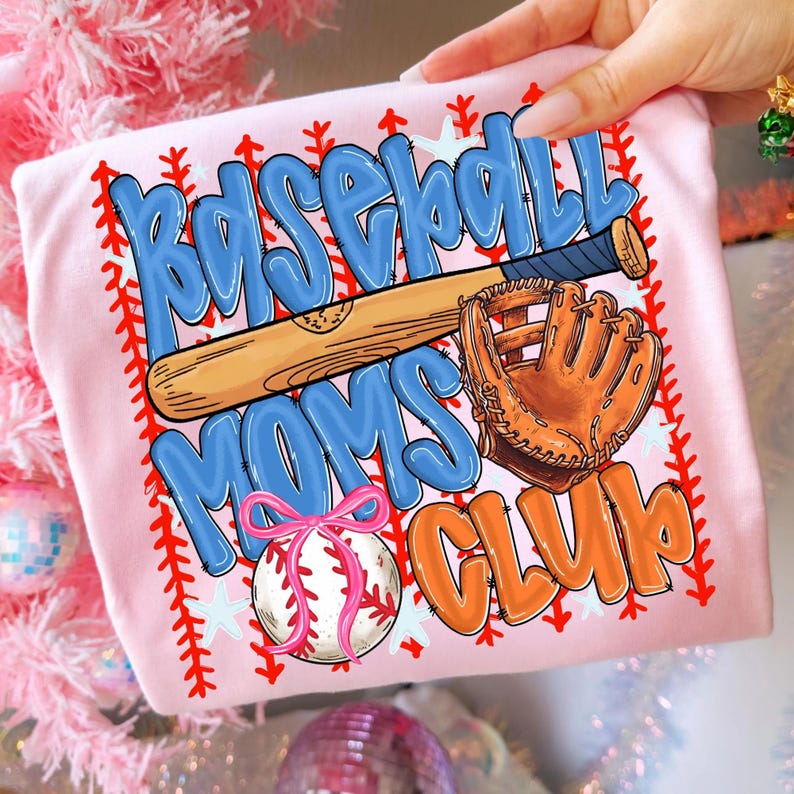 Full A-Z Letter and Number Set Baseball Doodle Clipart
