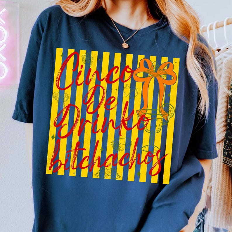Image of Funny Cinco De Mayo PNG Alphabet, Tequila Margarita Fiesta PNG Bundle, Dalmatian Doodle Retro Sublimation Design, Boujee Mama Shirt PNG