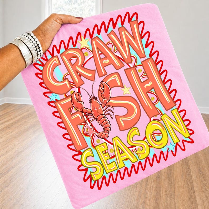 Preppy Crawfish Season PNG, Brushstroke Louisiana Sublimation Design, Stripes Crawfish Boil PNG, Summer Southern Digital Download Shirt image 6