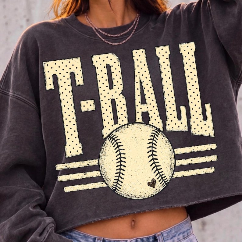 Retro T-Ball Sublimation Design on a Custom Tumbler