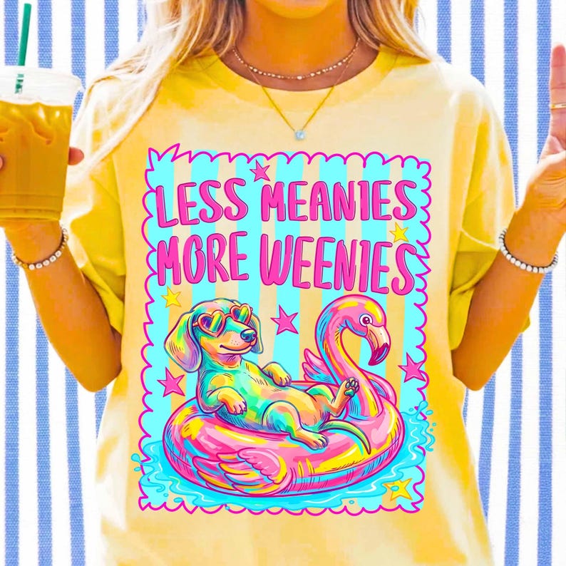 Preppy Striped Wiener Dog Mama Font Bundle PNG
