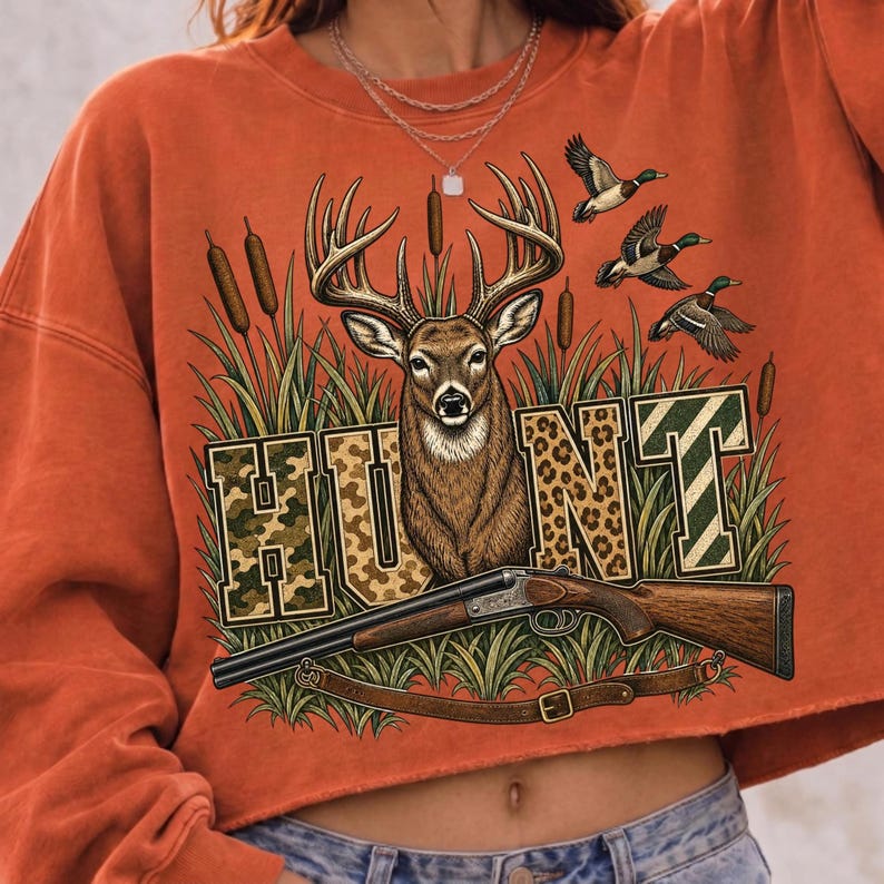 Whitetail Deer Hunting design on a cap