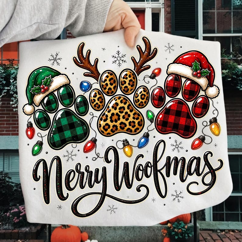 Merry Woofmas mug and tumbler holiday sublimation craft