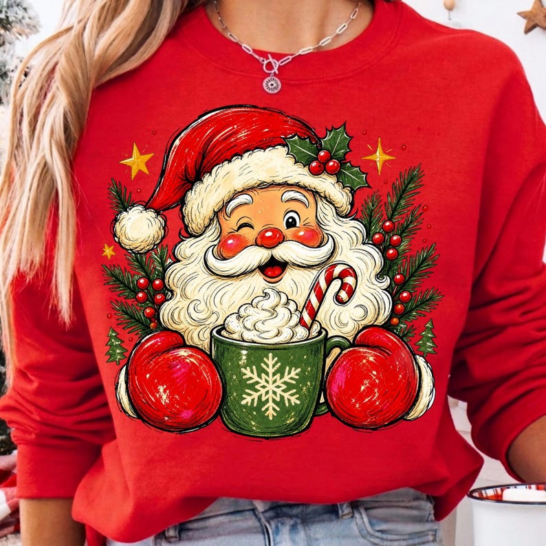 Festive Winter Digital Download on a Pillow Mockup