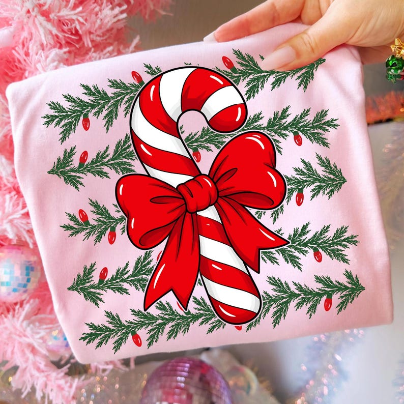 Coquette Christmas Shirt Design Mockup
