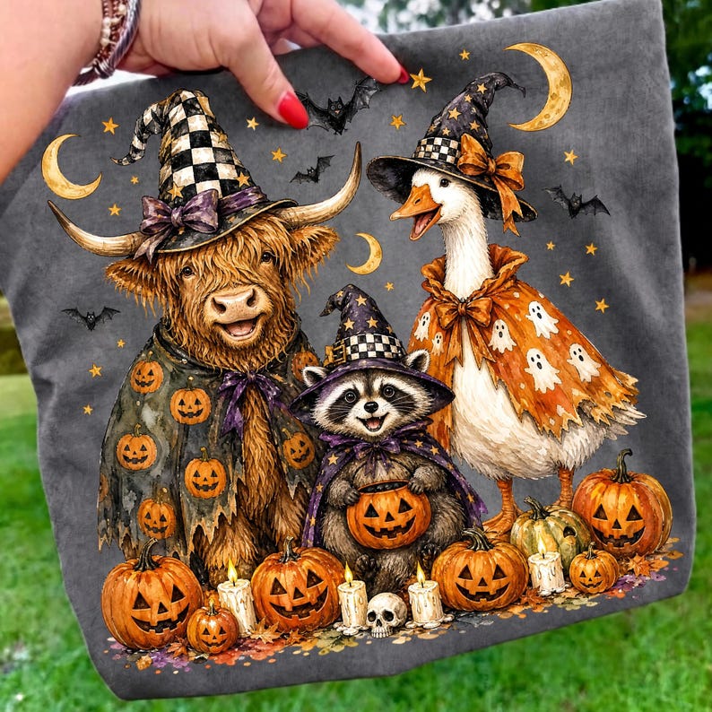 Spooky Season Sublimation Artwork on Custom Merchandise