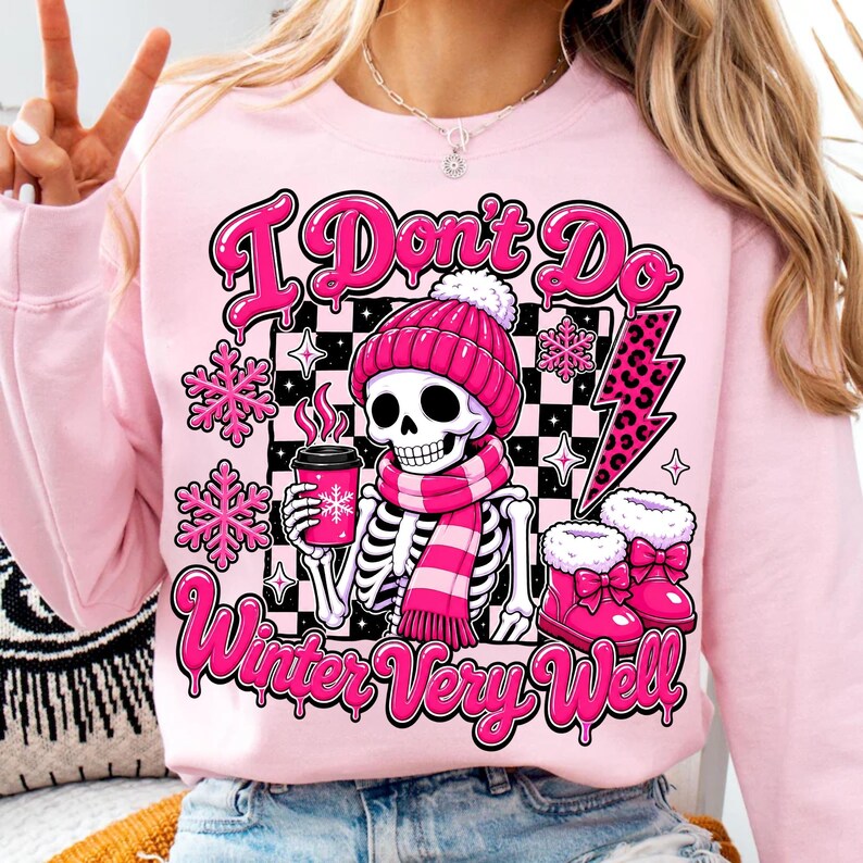 Funny Coquette Winter Graphic PNG File Close Up