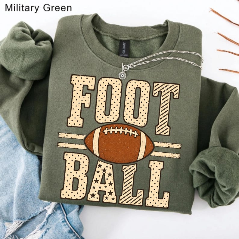 Image of Football Season PNG, Retro Game Day Football Sublimation, Distressed Sports Shirt Design, Digital Download