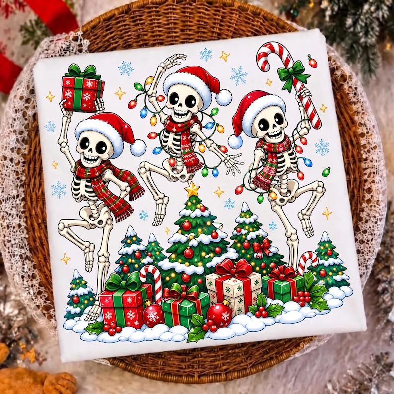 Spooky Christmas Sublimation Mockup on Mug and T-Shirt