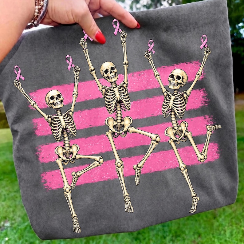 Dancing Skeletons Sublimation design on a t-shirt mockup