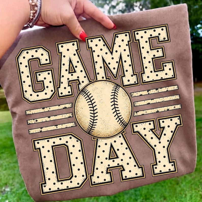 Custom Game Day Baseball Design for Crafters