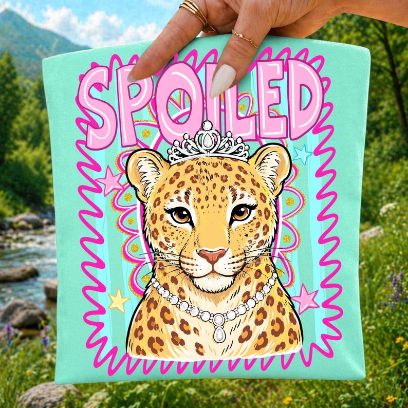 Boujee Leopard Sublimation Design Letters and Numbers