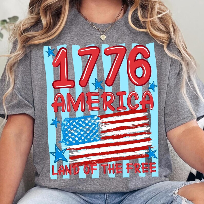 Full A-Z letter set and 0-9 numbers included in the Retro 1776 America patriotic font bundle.