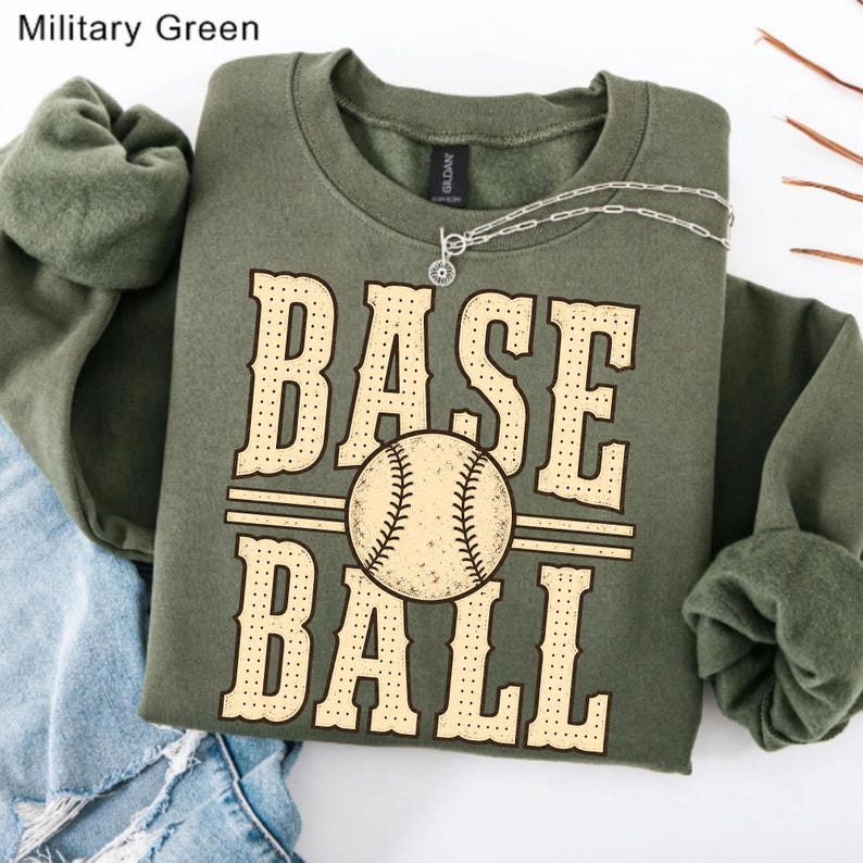 Distressed Baseball Design on a Tote Bag