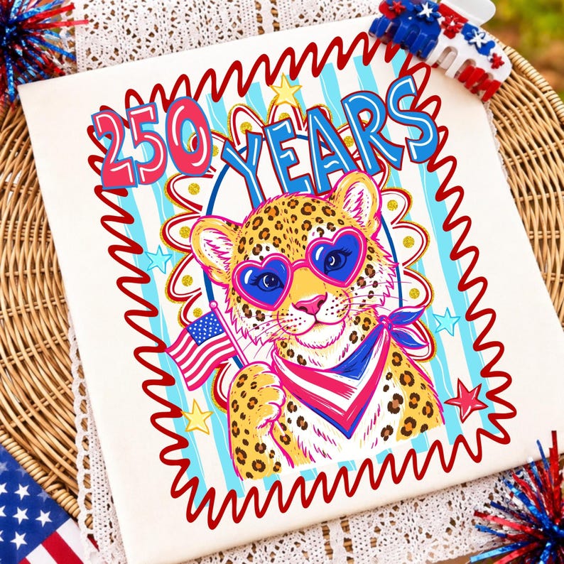 Retro USA 250th Anniversary 2026 PNG Font Bundle