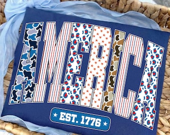 Amerika 250 PNG Christian 4. Juli PNG Jesus Doodles Retro USA Kokette Bogen Vintage Unabhängigkeitstag Eine Nation unter Gott Bibelvers