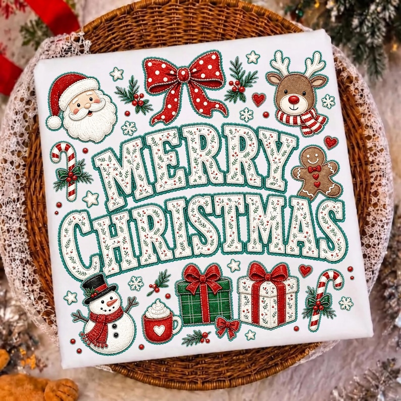 Christmas Character Collage for Holiday Crafts