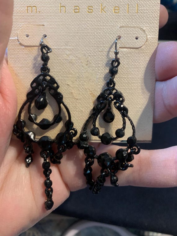 Vintage M. Haskell Marian Haskell Chandelier Blac… - image 5