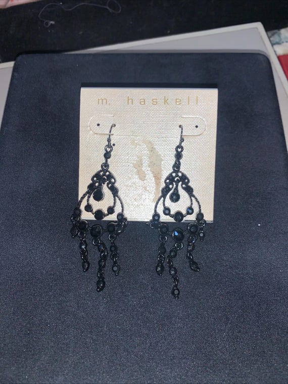 Vintage M. Haskell Marian Haskell Chandelier Blac… - image 1