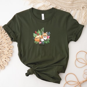 Animal Shirt For Animal Lover Gift T-Shirt For Friend Gift Fox Tshirt For Her Gift T Shirt Animal Lover Gift Animal Shirt