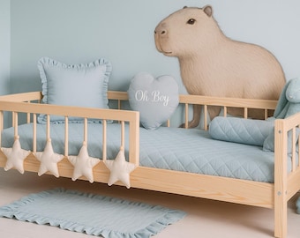Montessori Bed with Guardrails