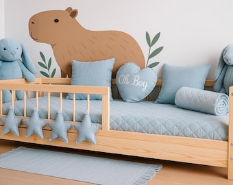 Montessori Bed with Guardrails