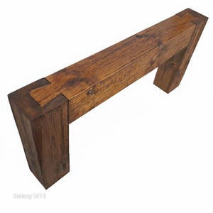 Narrow Console Table Rustic Wood, Farmhouse Entryway Table, Hallway Console Table, Reclaimed Wood Furniture zdjęcie 7