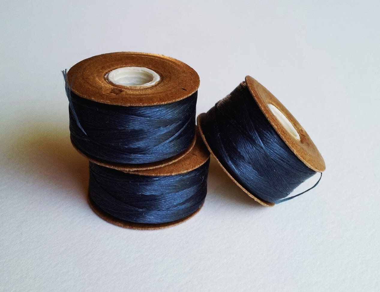 Navy Blue Belding Corticelli size B nylon thread 64 yds nymo Etsy