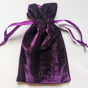 Samt Kordelzug, 4x6, 6x9, 8x13, oder 3 x 4 Zoll, Royal Purple, dicker Plüsch Samt Lagerung Rosenkranz Schmuck Würfel Geschenk Hochzeit Gunst Tasche