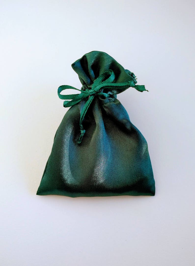 teal drawstring bag