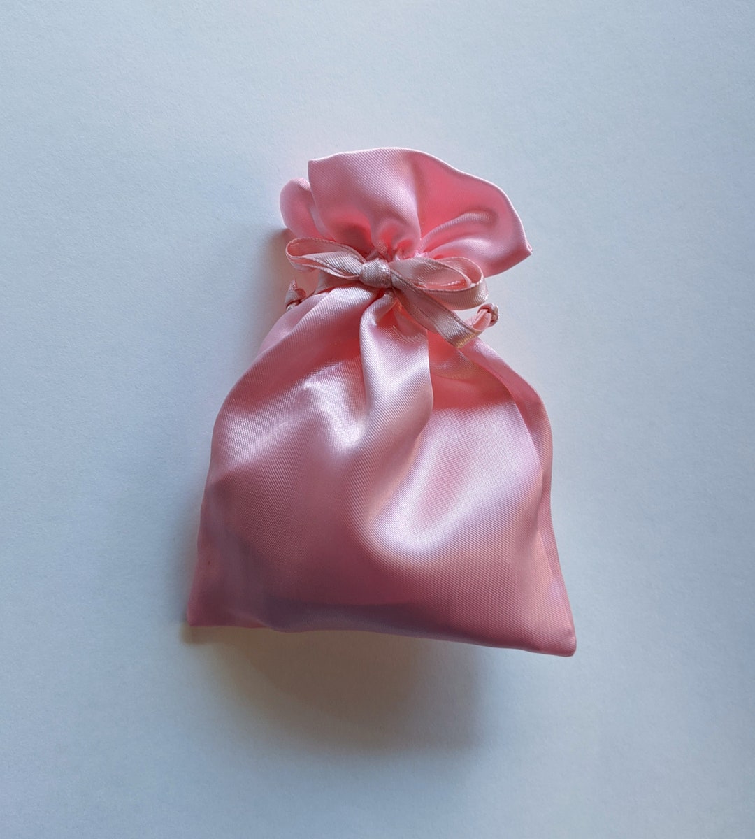Satin Drawstring Bag Carnation Pink Pearl, 2x1.5, 3x2.75, 4x4.5, 5x6 ...